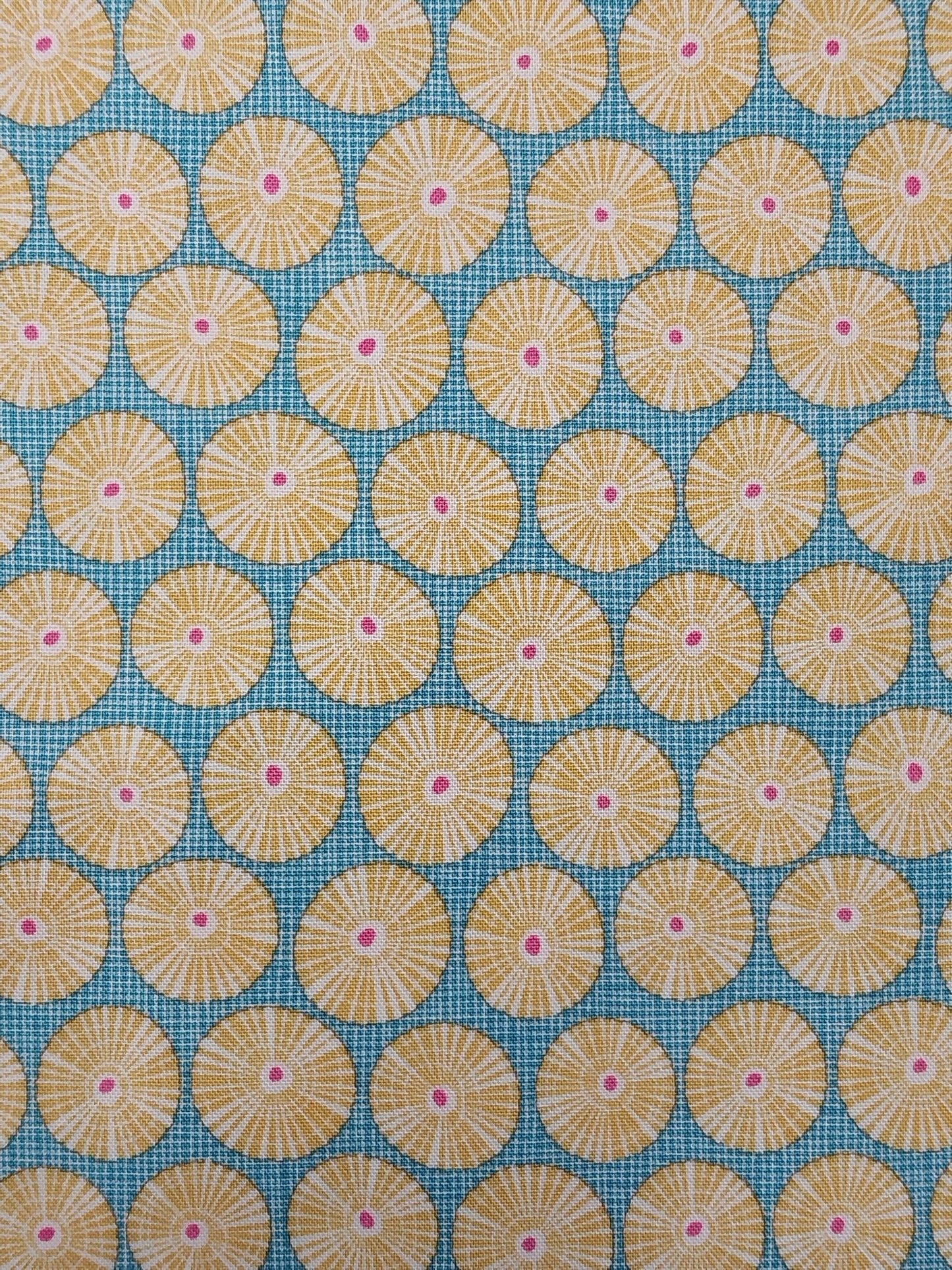 TILDA COTTON BEACH LIMPET SHELL TEAL #100338