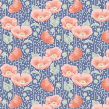 Tilda Gardenlife #100319 Poppies Blue