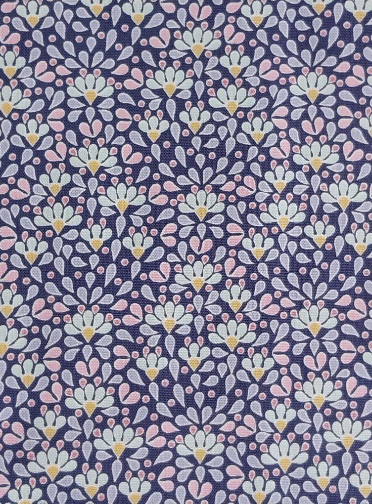 TILDA COTTON BEACH SEA ANEMONE BLUE #100332