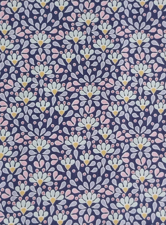 TILDA COTTON BEACH SEA ANEMONE BLUE #100332