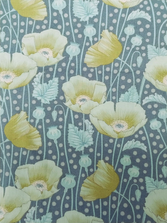 TILDA GARDENLIFE POPPIES GREY GREEN #100312