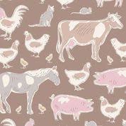 TILDA TINY FARM FARM ANIMALS BROWN #110010