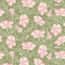 Tilda Gardenlife #100313 Striped Petunia Green